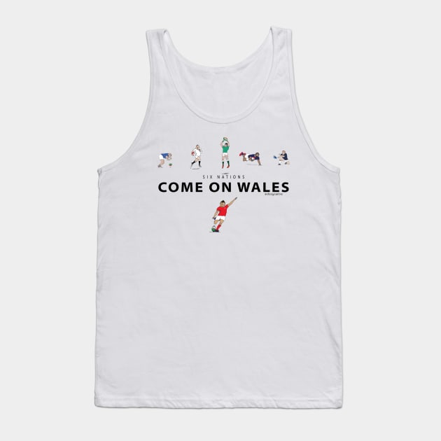 Six Nations - Come on Wales Tank Top by dizzycat-biz